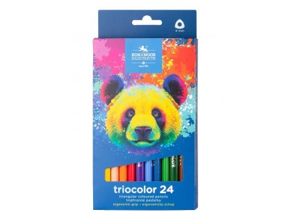 Koh-i-noor 3144 Triocolor hrubé trojhranné pastelky 24 ks