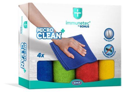 BONUS MicroCLEAN Plus Immunetec utierka s mikrovláknom 4 ks
