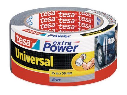 TESA Extra Power textilná páska 50 mm x 25 m strieborná