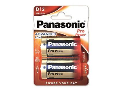PANASONIC Pro power batéria D veľkokapacitná 2 ks