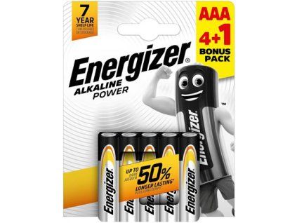 ENERGIZER Alkaline Power batéria AAA mikro 4+1 ks
