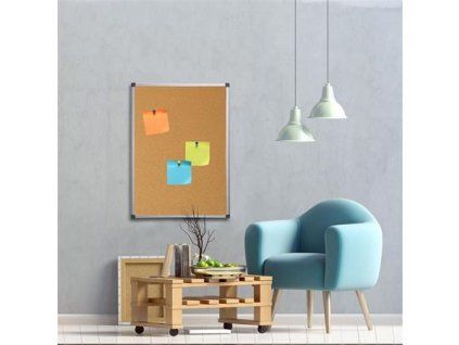 VICTORIA VISUAL korková tabuľa 90x120 cm drevený rám
