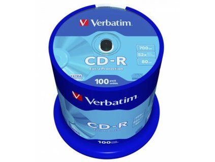 VERBATIM DataLife CD-R disk 700MB 100 ks cake box