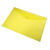 Kartus obal A4 PP zapínací s gombíkom žltý
