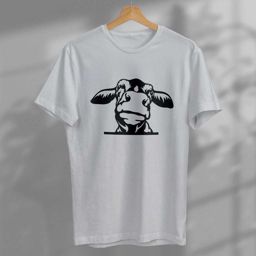 Bavlněné tričko s krávou