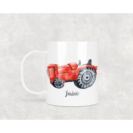 traktor cerveny