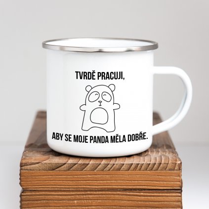 tvrde pracuji panda