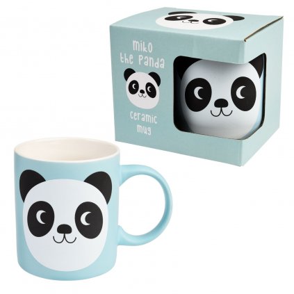 Modrý keramický hrníček s motivem pandy Miko The Panda 350ml