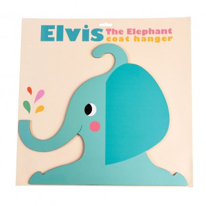 Věšák do dětského pokoje ve tvaru slona Elvis The Elephant