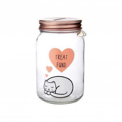 ARI036 Cutie Cat Treat Fund Money Jar