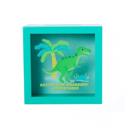 LDW188 A Dinosaurs MoneyBox SavingForRoarsomeAdventures Front