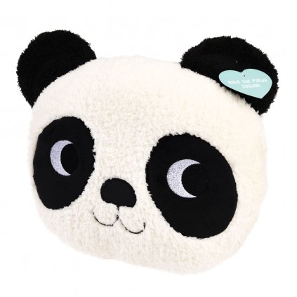 Dekorativní černo-bílý polštář ve tvaru pandy Miko The Panda