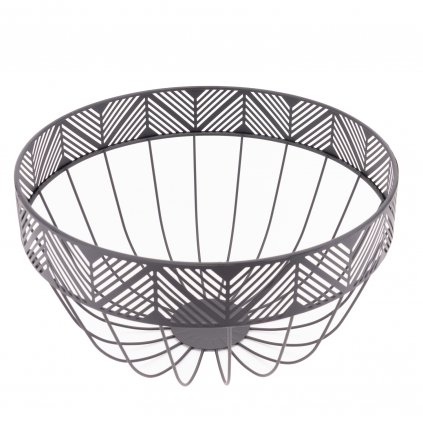 4700 1 cerna kovova misa na ovoce 25cm 154288