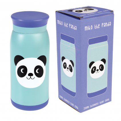 4847 3 modra nerezova lahev s pandou miko the panda