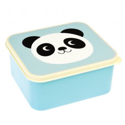 Modrý svačinový box s motivem pandy Miko The Panda