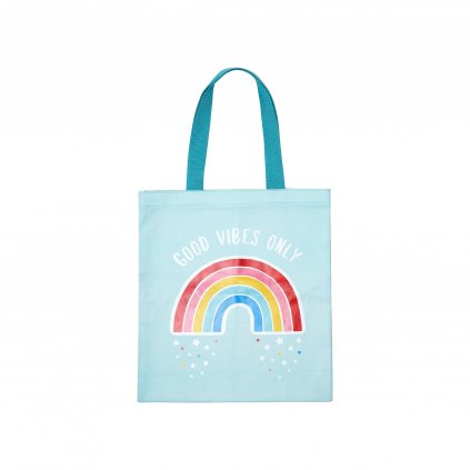 EVA069 A Chasing Rainbows Good Vibes Only Tote Bag