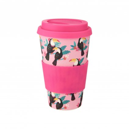 ZOE047 A Toucan Bamboo Coffee Cup Front