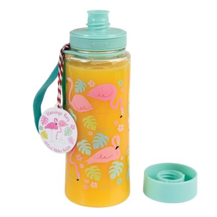 Láhev na vodu s motivem plameňáků Flamingo Bay 600ml