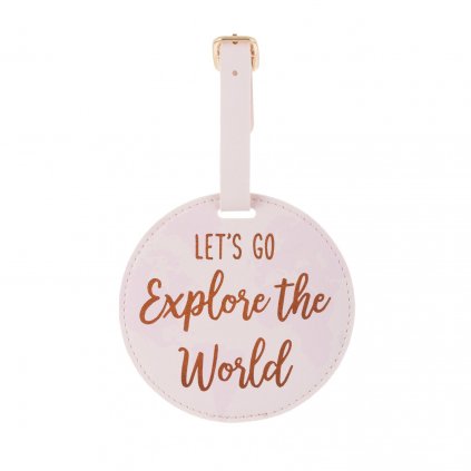 FRAN114 A World Explorer Luggage Tag Front