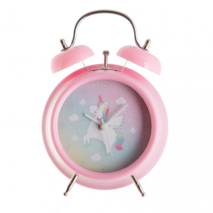 CLOCK003 A RainbowUnicorn AlarmClock Front