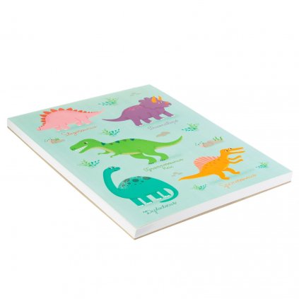 5393 7 note045 c roarsome dinosaurs a4 notebook flat