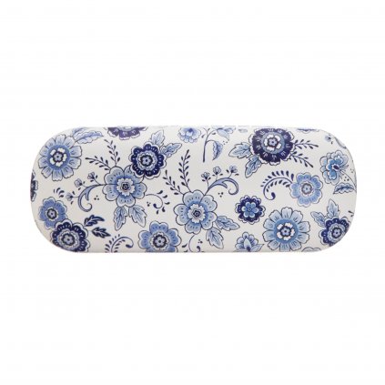 LOU041 A Blue Willow Floral Glasses Case