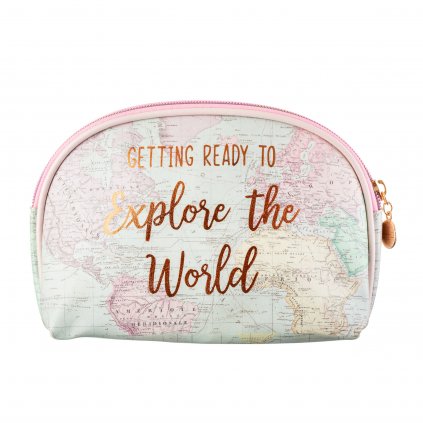FRAN109 B World Explorer Cosmetic Bag Back