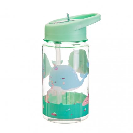 ZIP041 B Drink Up Alma Narwhal Water Bottle Back