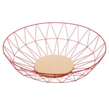Secret de Gourmet Červená kovová mísa na ovoce 40cm 150266