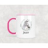 Plastový hrnek s vlastním jménem Kůň bílý 330ml