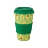 ZOE044 A Happy Avocado Bamboo Coffee Cup
