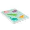 5393 7 note045 c roarsome dinosaurs a4 notebook flat