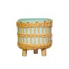 CZQ039 A Leggy Woven Planter