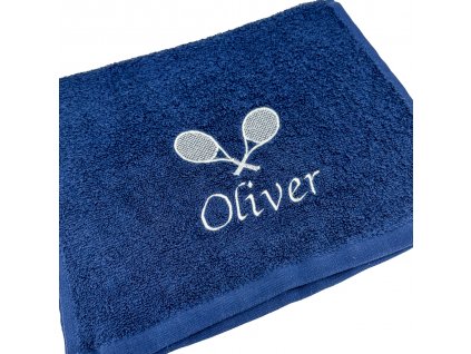 Uterák na tenis s vlastným menom alebo textom (Barva Žlutá, Velikost ručníku 70x140cm)