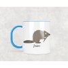 Plastový hrnek s vlastním jménem Bobr 330ml (Barva ucha a zevnitř Bílá)