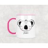 Plastový hrnek s vlastním jménem Koala 330ml (Barva ucha a zevnitř Bílá)