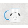 Plastový hrnek s vlastním jménem Králíček 330ml (Barva ucha a zevnitř Bílá)