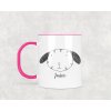 Plastový hrnek s vlastním jménem Králíček 330ml (Barva ucha a zevnitř Bílá)