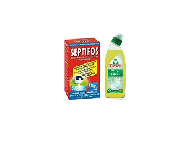 Septifos 1,2 kg + WC gel Frosch Citrón