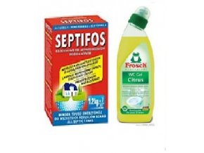 Septifos 1,2 kg + WC gel Frosch Citrón