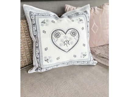 GOBELÍNOVÁ OBLIEČKA MONTAGNE sivé (Veľkosť 45x45)