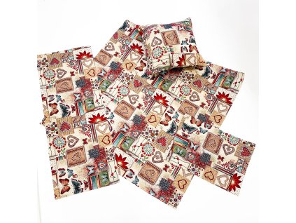 Gobelínové obrusy a obliečky SHABY (Veľkosť obrus 35x50)