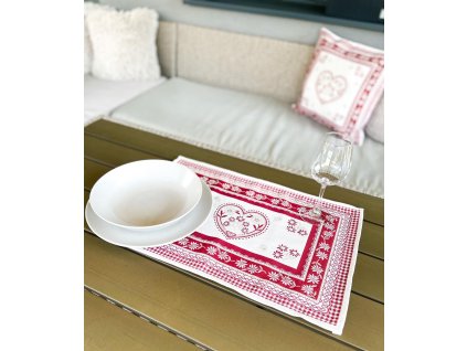 Gobelínové obrusy NEW HOME červený (Veľkosť stolové prestieranie 35x50)