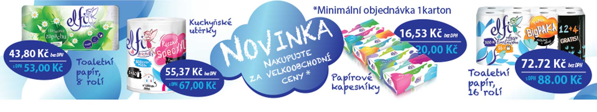 Toaletní papír a ubrousky a utěrky