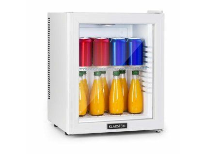 8286 mini lednice klarstein brooklyn 23l silver