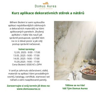 Chcete ovládnout umění dekorativních stěrek pod vedením profíka z Itálie? 🇮🇹 Pořádáme kurz, kde si na vlastní kůži...