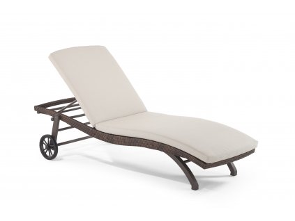 Pallanza Stackable Sunlounger Coffee Mix 7x1.6 Olefin Latte MG 2475