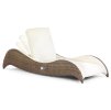 Luxor Single Sunlounger gold cane peel 7x3.8 marina 0133 STEP