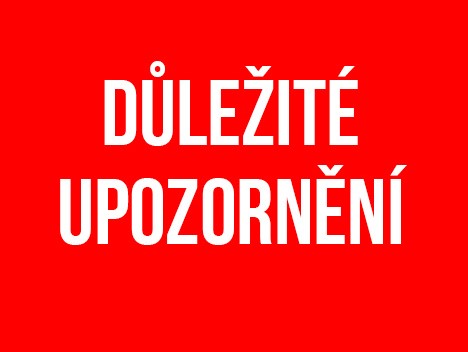 Důležité informační sdělení