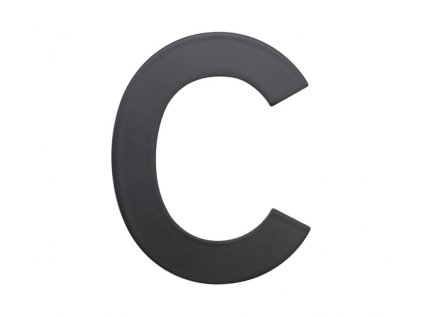 Domovní číslo - C, ČERNÉ 2D, 75 mm - RICHTER CZECH RN.75L.C.CE